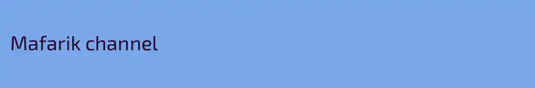 Mafarik channel
